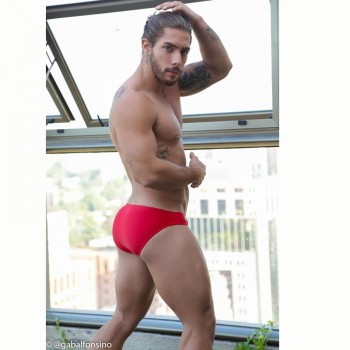 Sunga baño roja