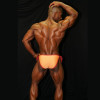 Venta online de Slip Hombre con amarre lateral naranja con rojo