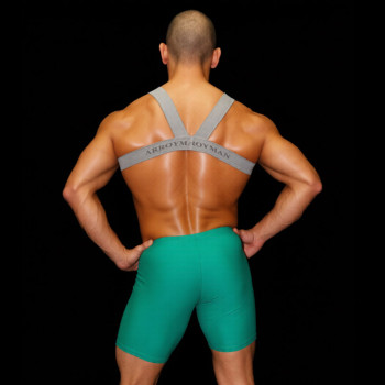 venta en linea de arnés corporal para el pecho, lencería masculina, ropa de club nocturno, color Gris marca Arroyman