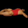 Venta en linea de Body  Sutien Rojo, para que no se marque bajo tu jeans, visto acostado de espalda