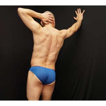 Slip malla microfibra microperforada azul